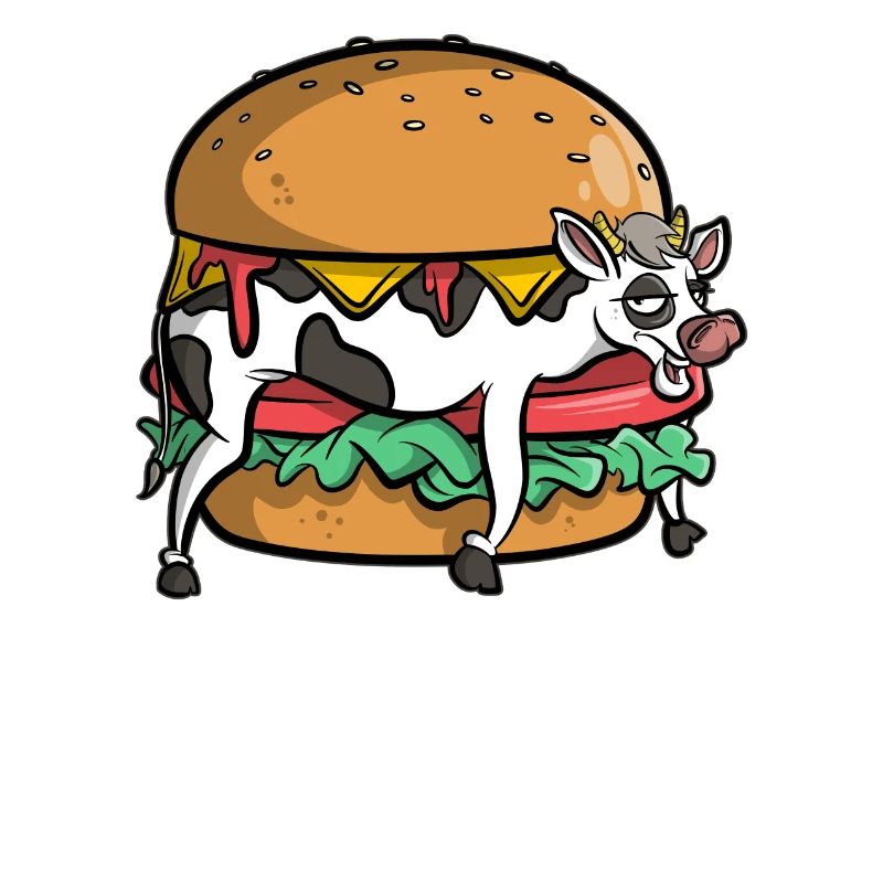 Burger mit frischem Fleisch - Kuh - Rind