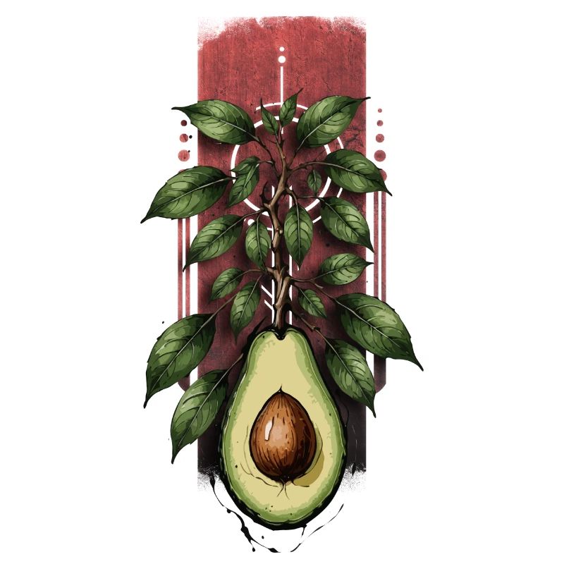 Avocadosprossen: Baum, der aus einer Avocado hervorgeht