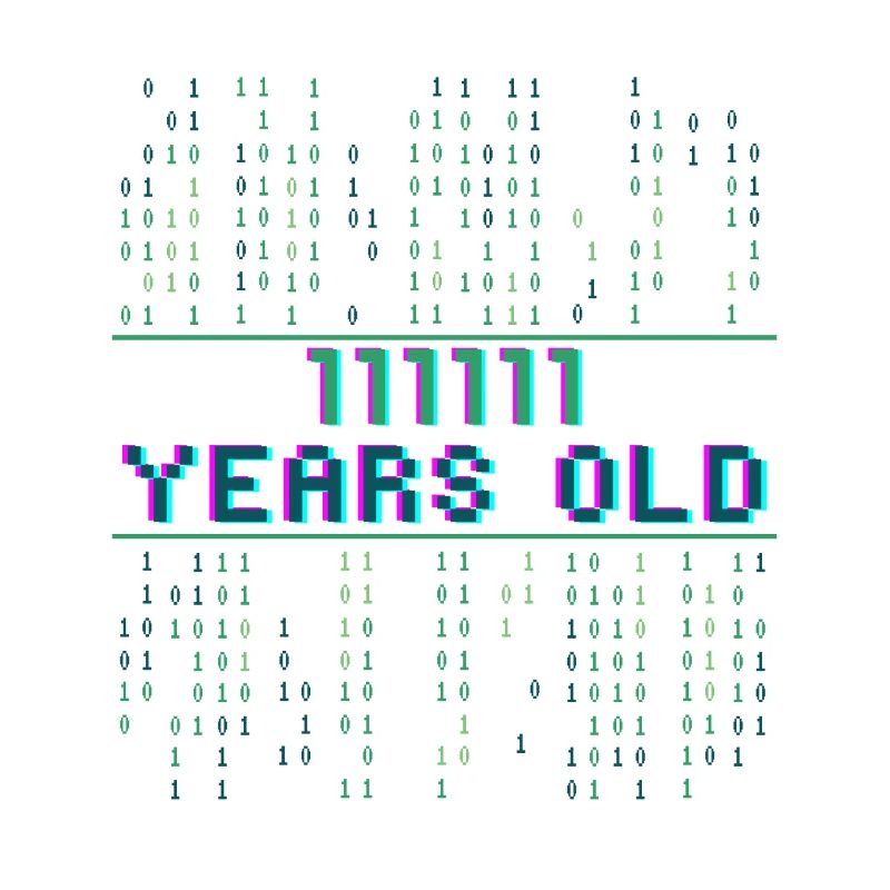 63. Geburtstag 63 Jahre alt Binärcode Coder
