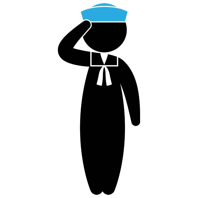 A sailor saluting