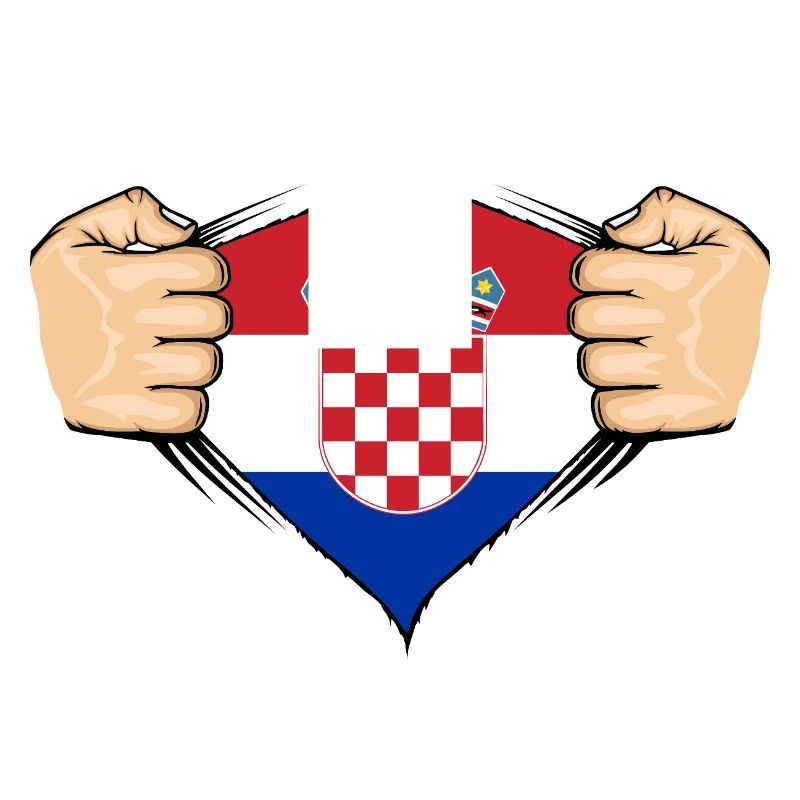 Conception du drapeau de la Croatie