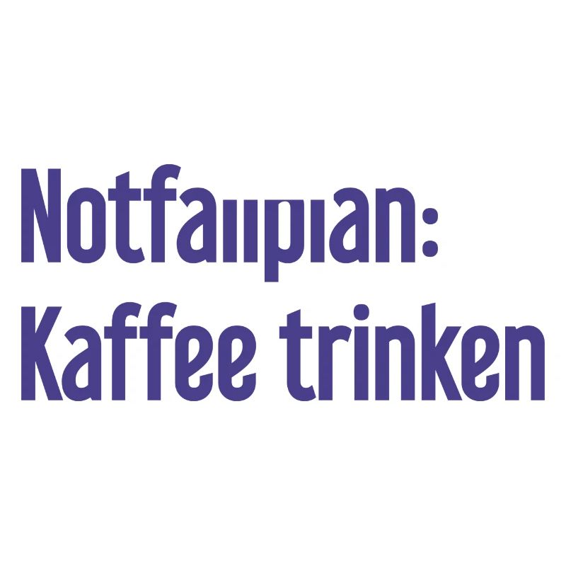 Kaffee-Notfallplan