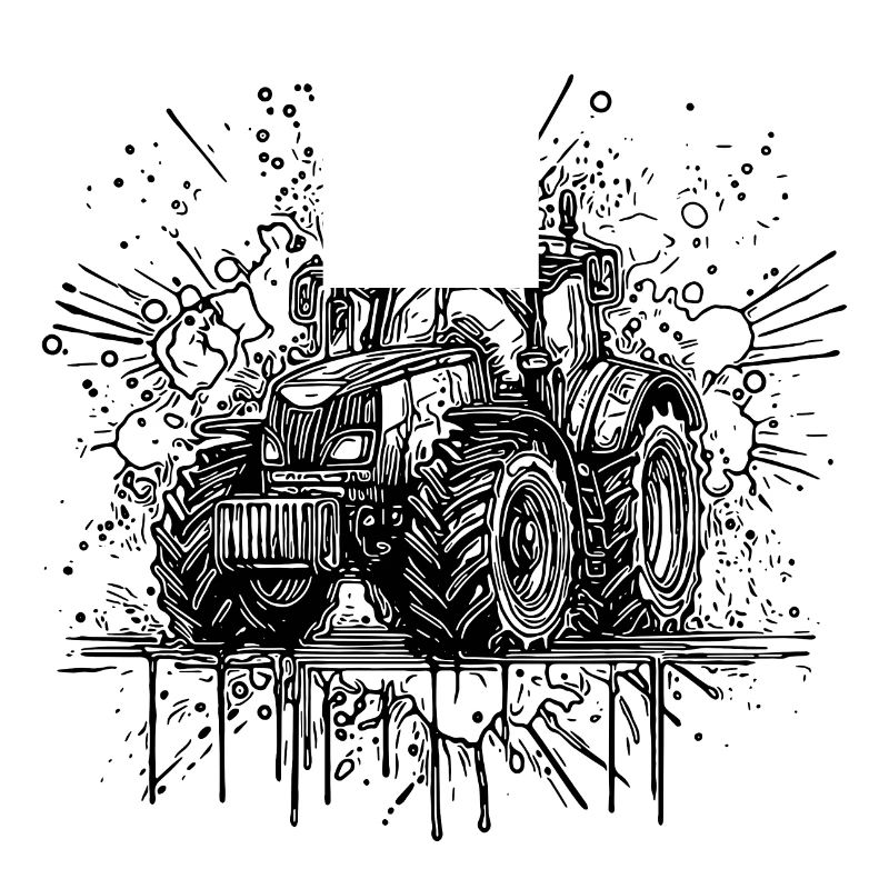 Ackerdesigner mit Traktor Feld Schlepper Experte