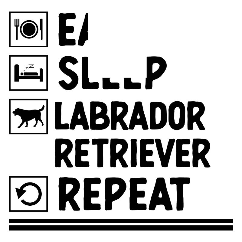 Essen Schlaf Labrador Retriever Repeat Laborhund
