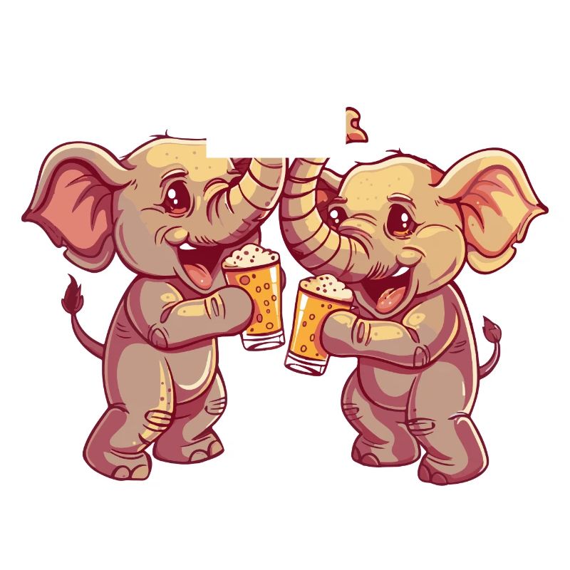 Mammut Comic Bière Drôle Alcool