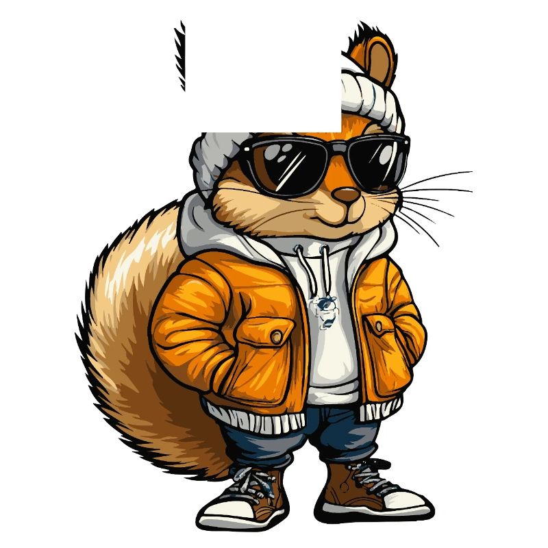 Eichhörnchen Cool Comic