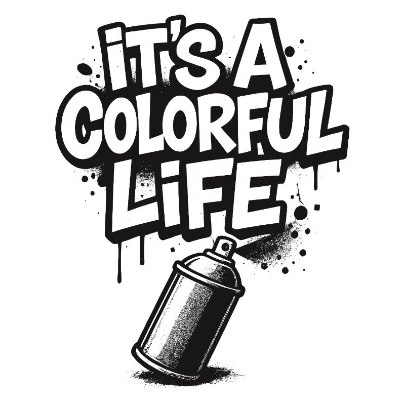 C’est un graffiti de vie coloré