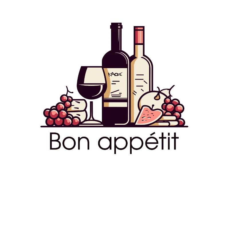 Wine, grapes, cheese - bon appetit!