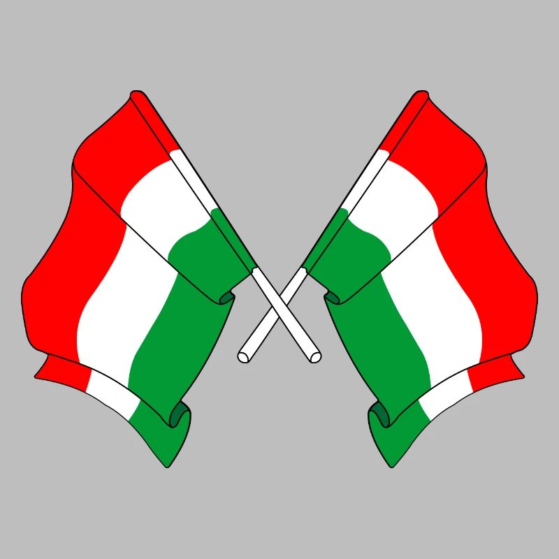 Two flags Hungary