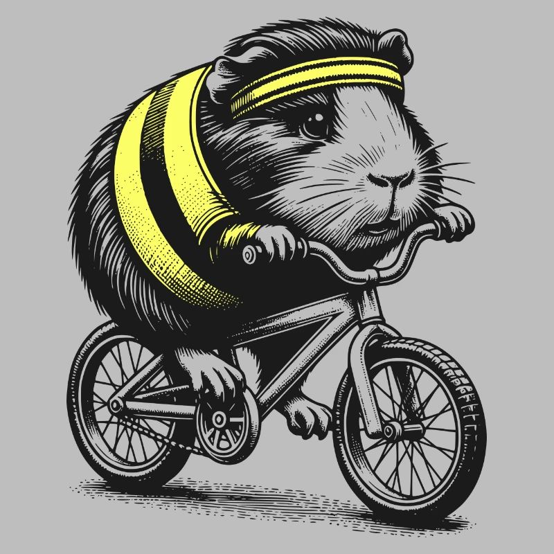 Cochon d’Inde cycliste