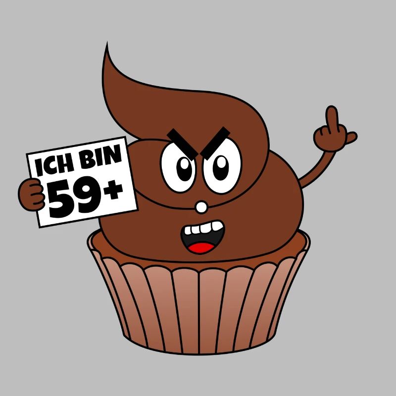60. Geburtstag Kackcake Ich bin 59+1 Geschenk