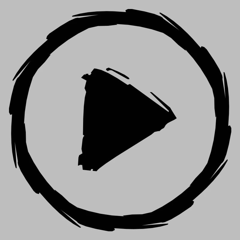 play triangle stop button break music buttons circles