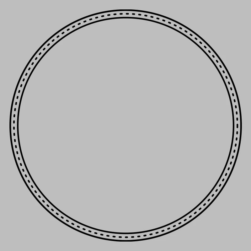 Points Circle Frame Decor