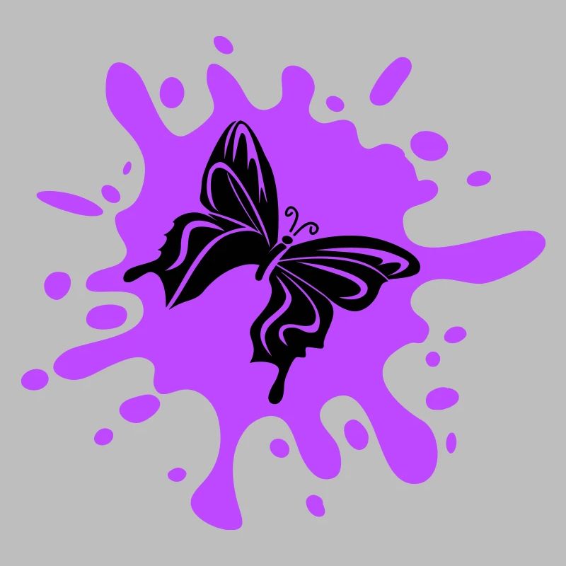 Papillon éclaboussure de couleur