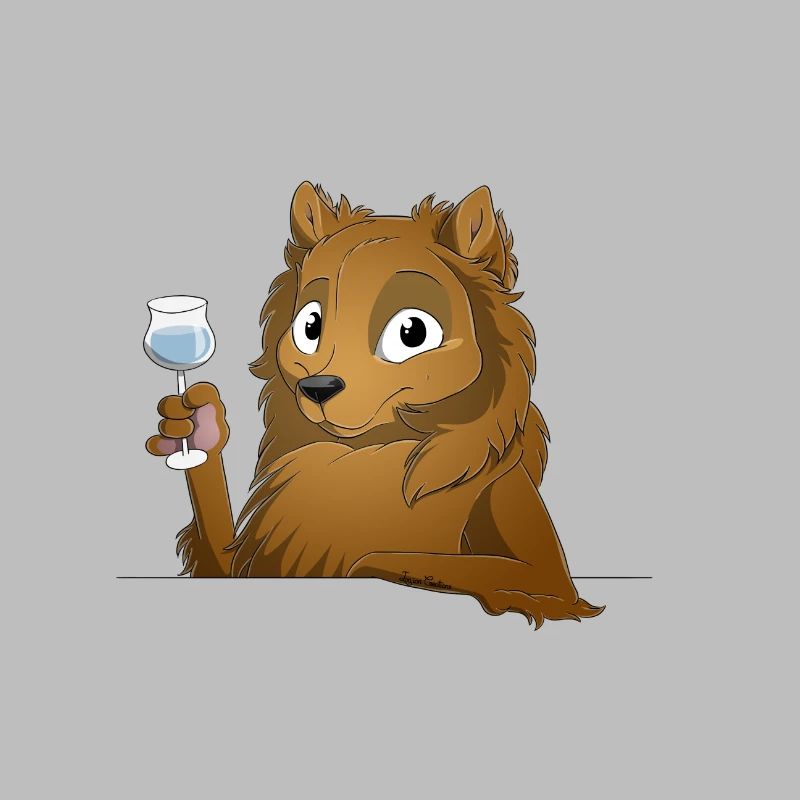 Trinkender oder treibender Spitz