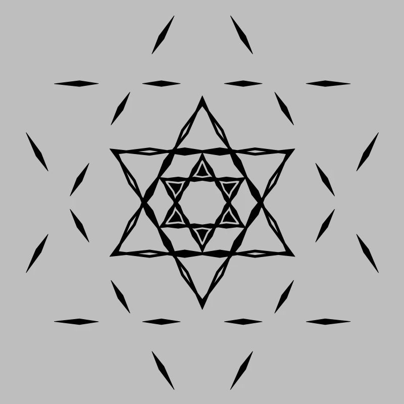 ✡ Hexagram, Magic, Merkaba, David Star, Yin Yang