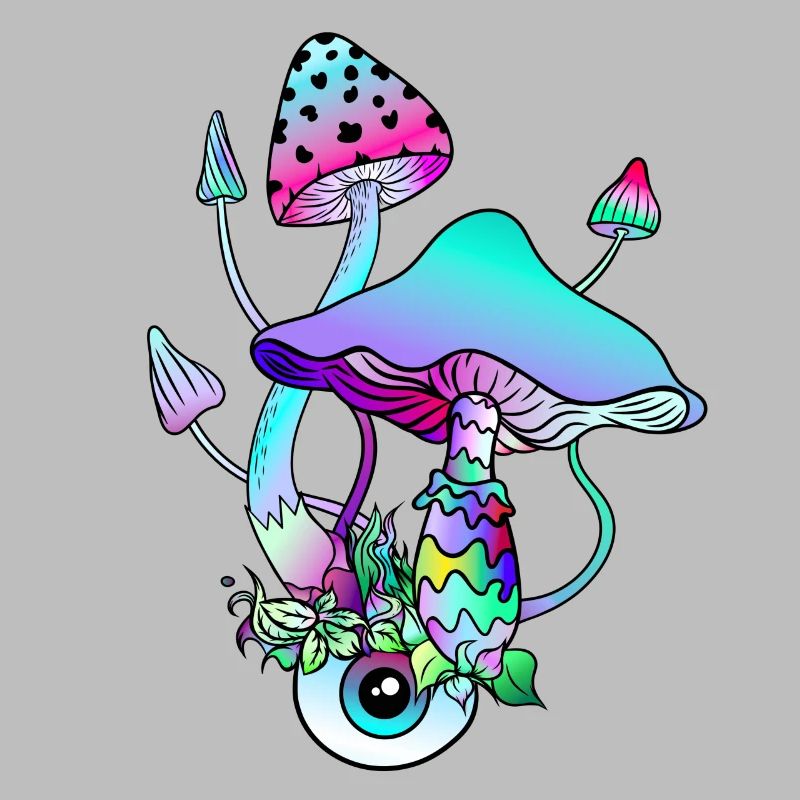 Magic Mushrooms Psychedelic Art