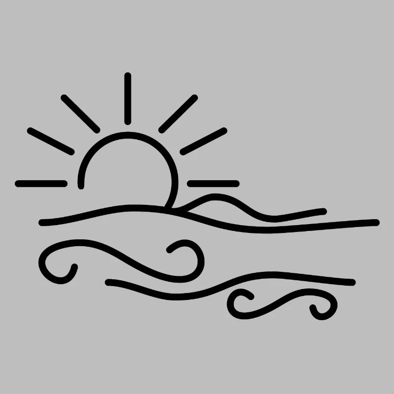 Coucher de soleil au bord de la mer / lac