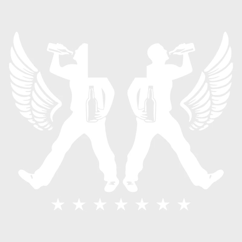 Drinking Beer Silhouette