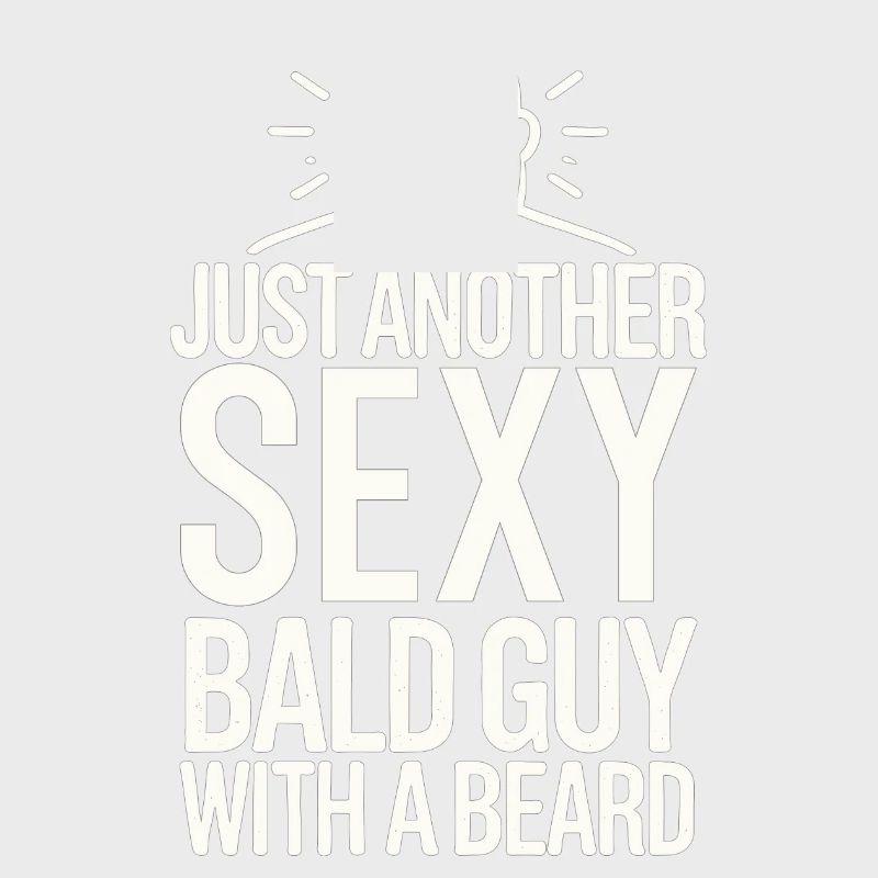 Nur ein weiterer sexy Glatzkopf mit Bart