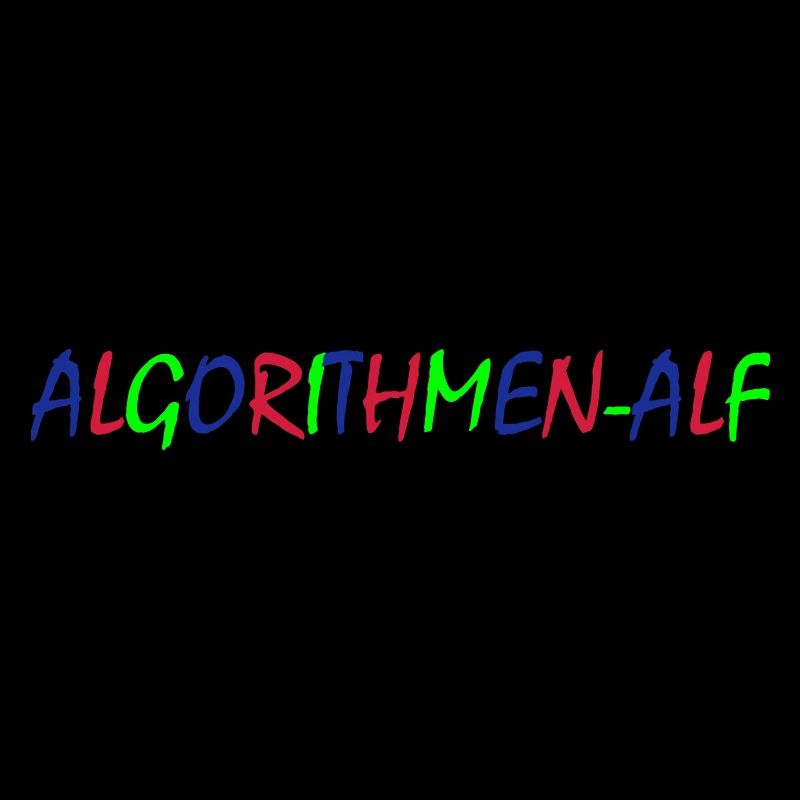 Algorithms Alf – Colorful Typography