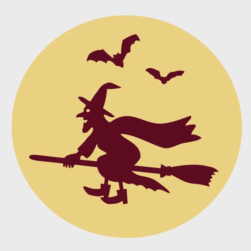 Witch on broom