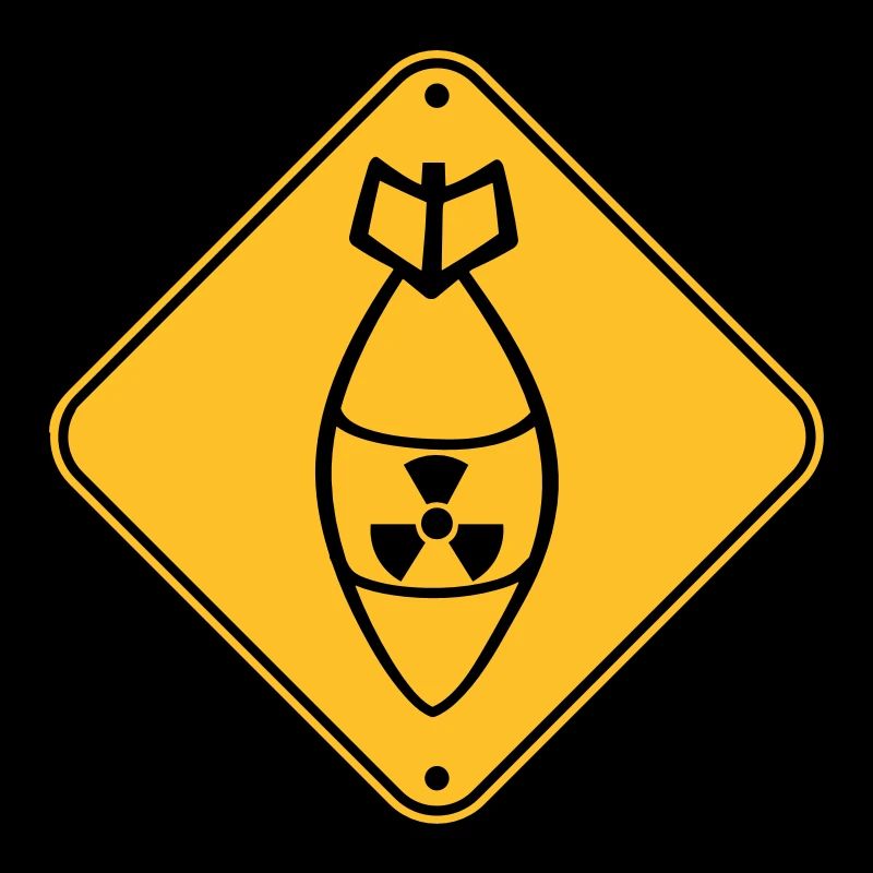 bouclier danger attention attention bombe atomique