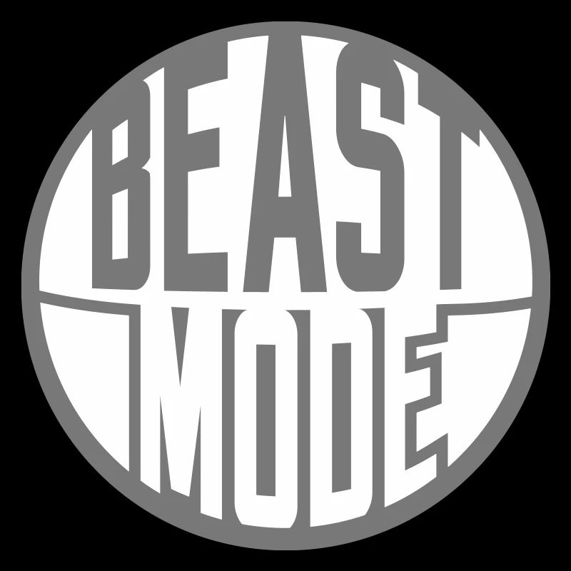 rond rond sticker design logo monster mode on