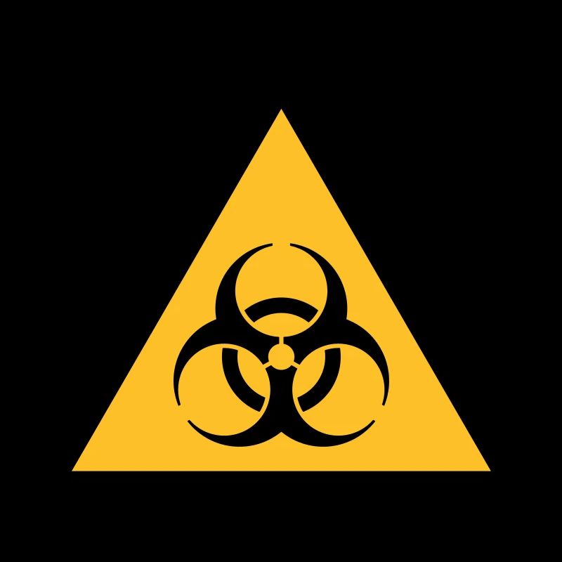 Symbole de danger - Biohazard (2 couleurs)