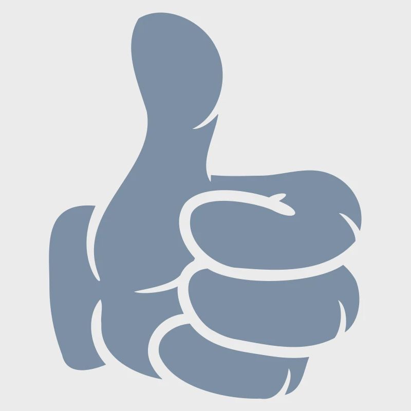 Hand thumbs up comic