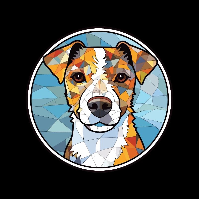 Parson Russell Terrier Hunderasse Aquarellglas