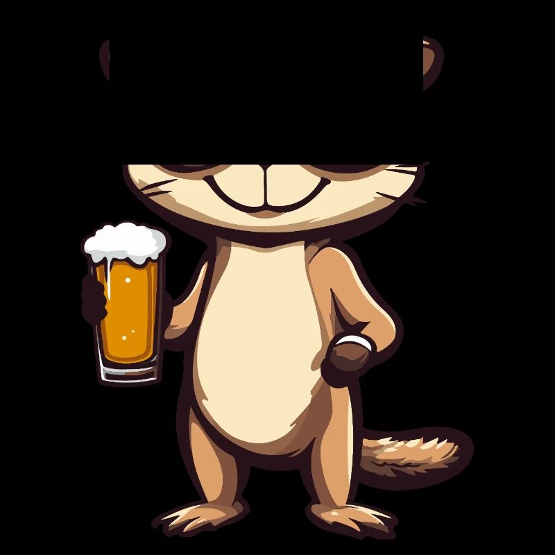 Erdmännchen Apres Ski Bier Comic