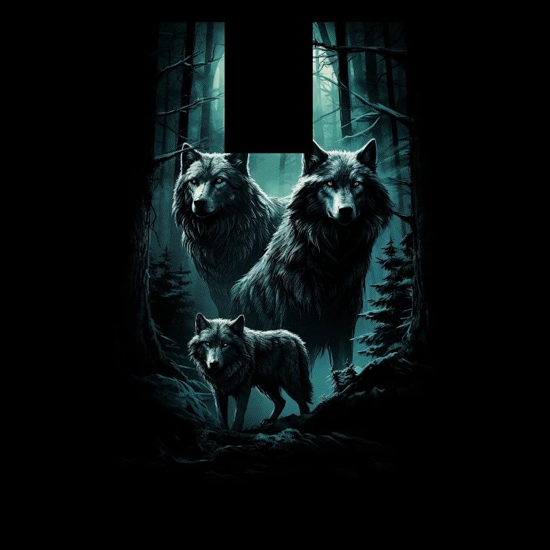 Fantasy Wolf Moon Wolf Pack Mythology