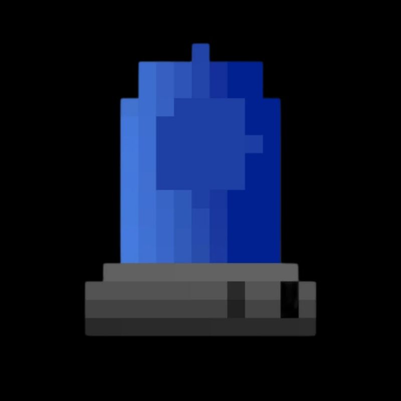 Blaulicht Sirene Pixelkunst