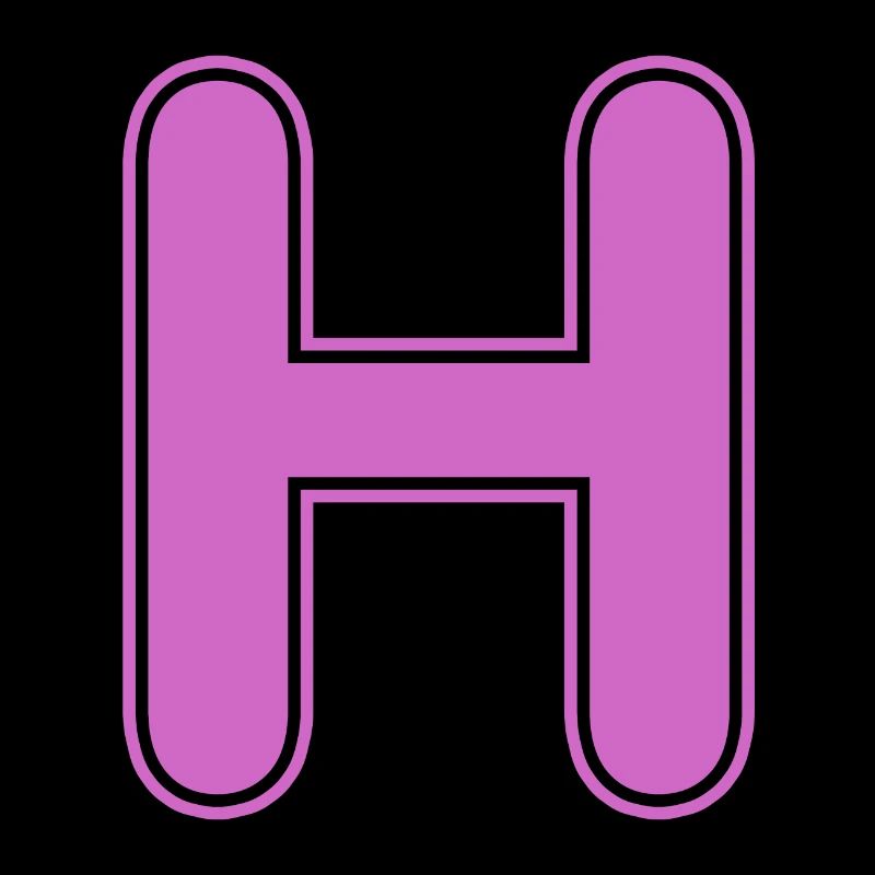 H lettre Alphabet Nom Épeller Cadeau