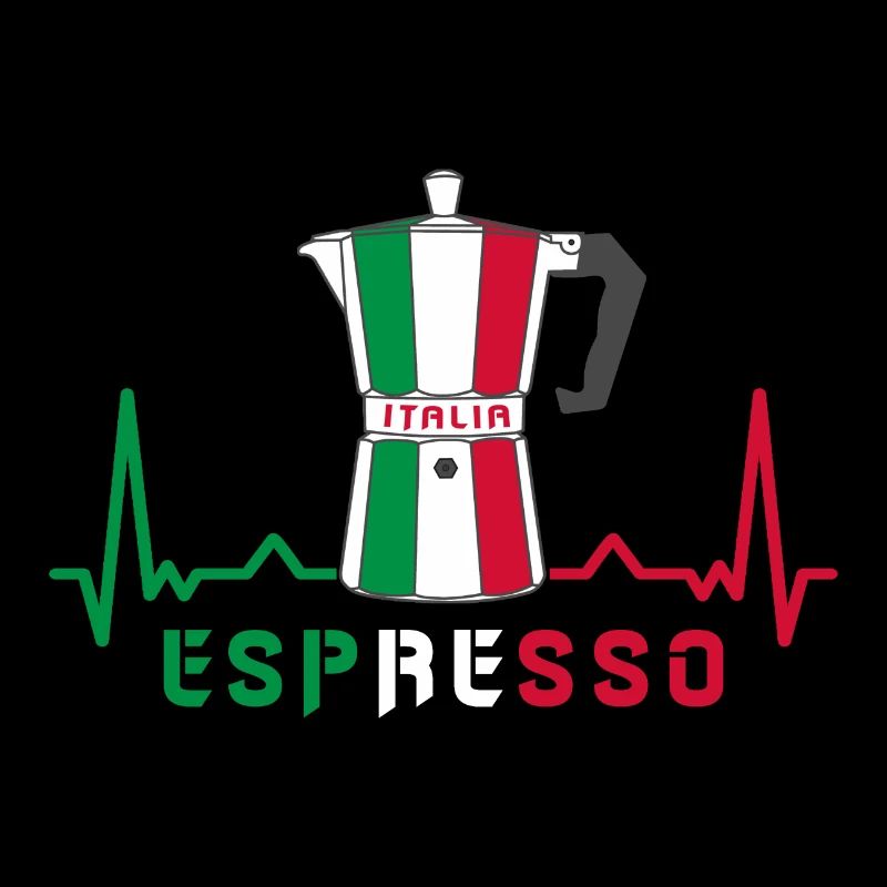 Herzfrequenz Espresso Design / Geschenkidee