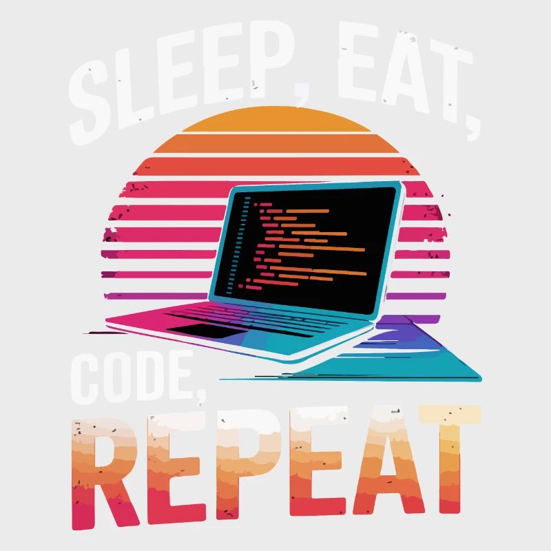 Sleep Eat Code Repeat Gift Programmeur Développeur