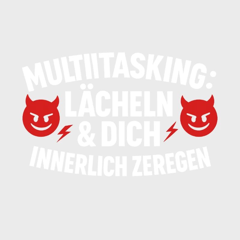 Multitasking Lächeln Innerlich Zerlegen
