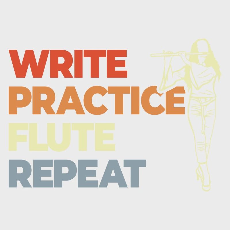 Write Practice Flute Repeat