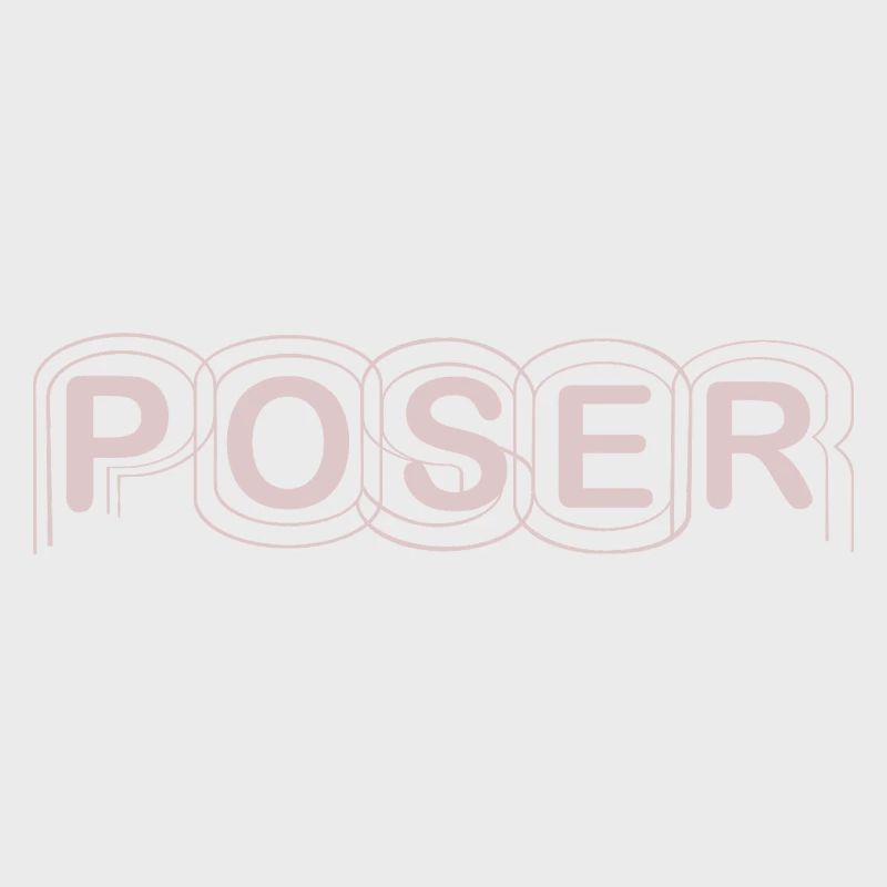 Minimalist POSER Text Design