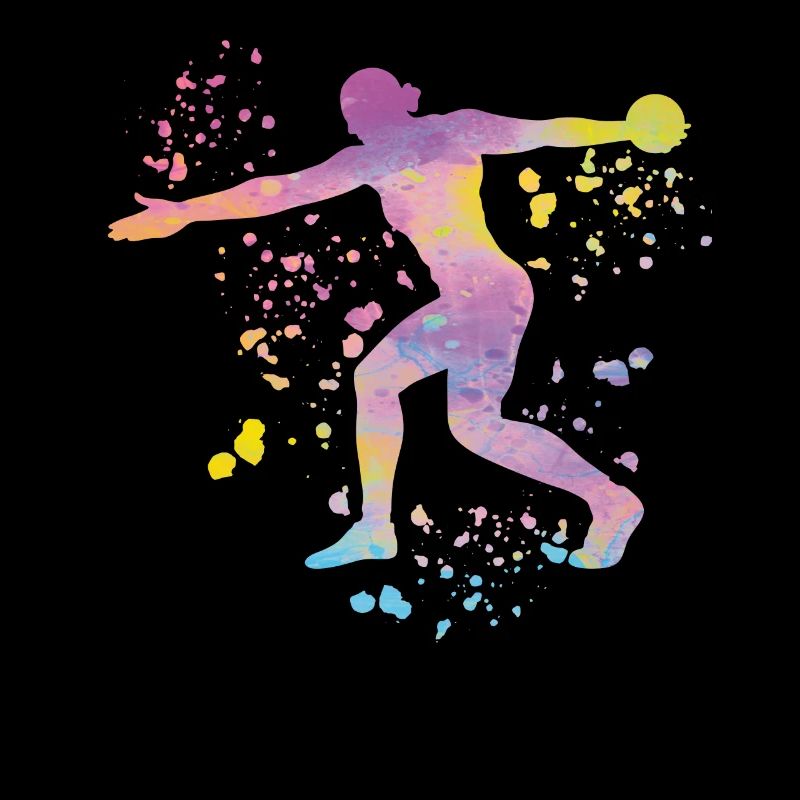 Discus thrower Colorsplash discus throw