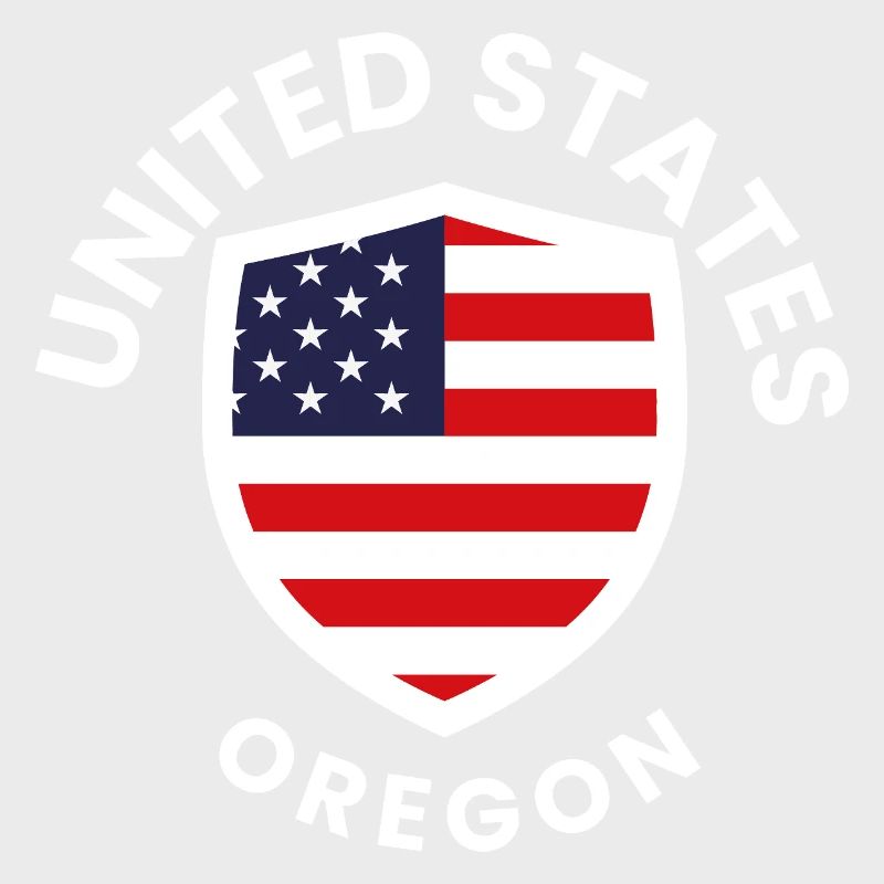 Bouclier de l’Oregon avec drapeau américain