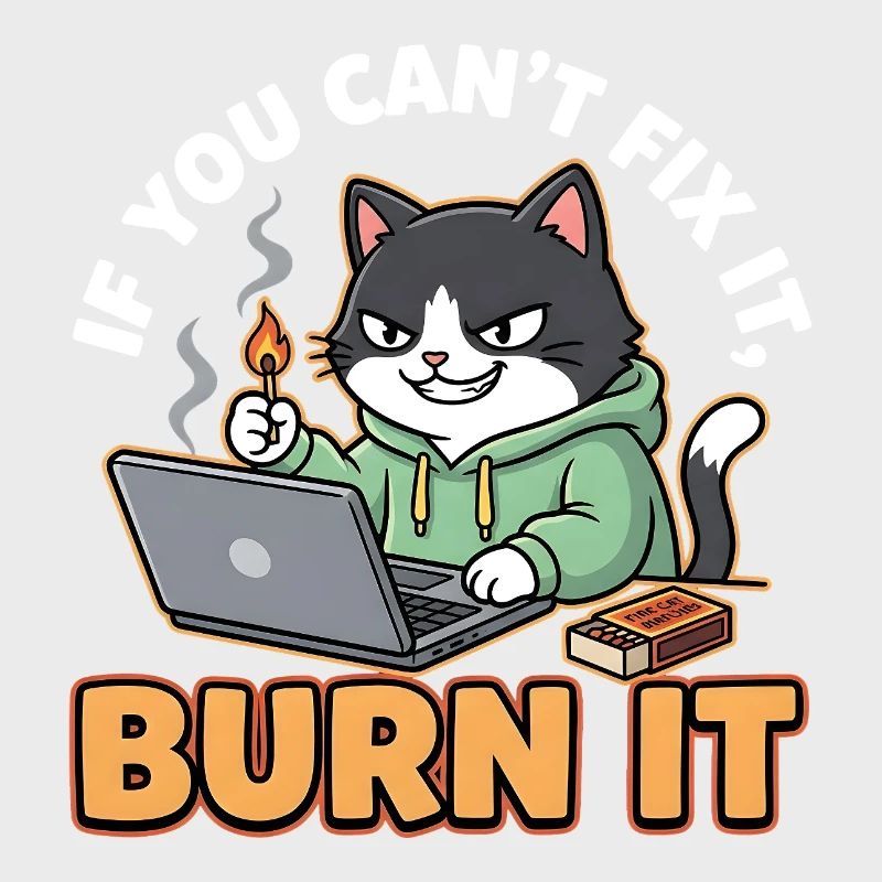 Burn It – Funny Saying for Programmers