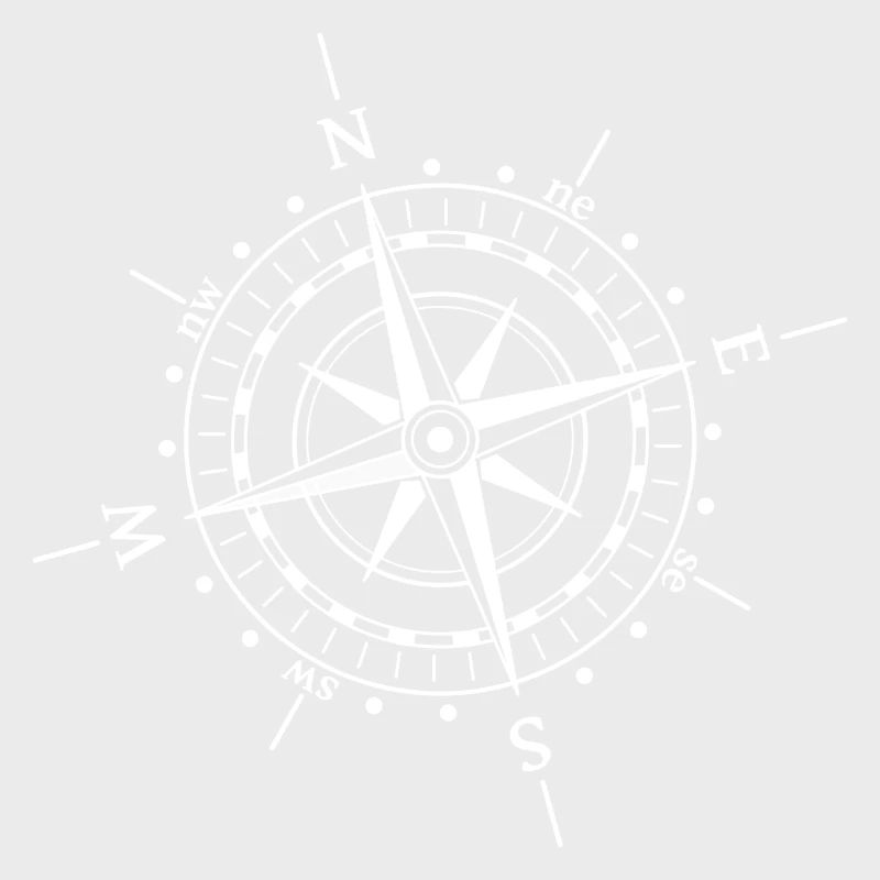 Compass rose white