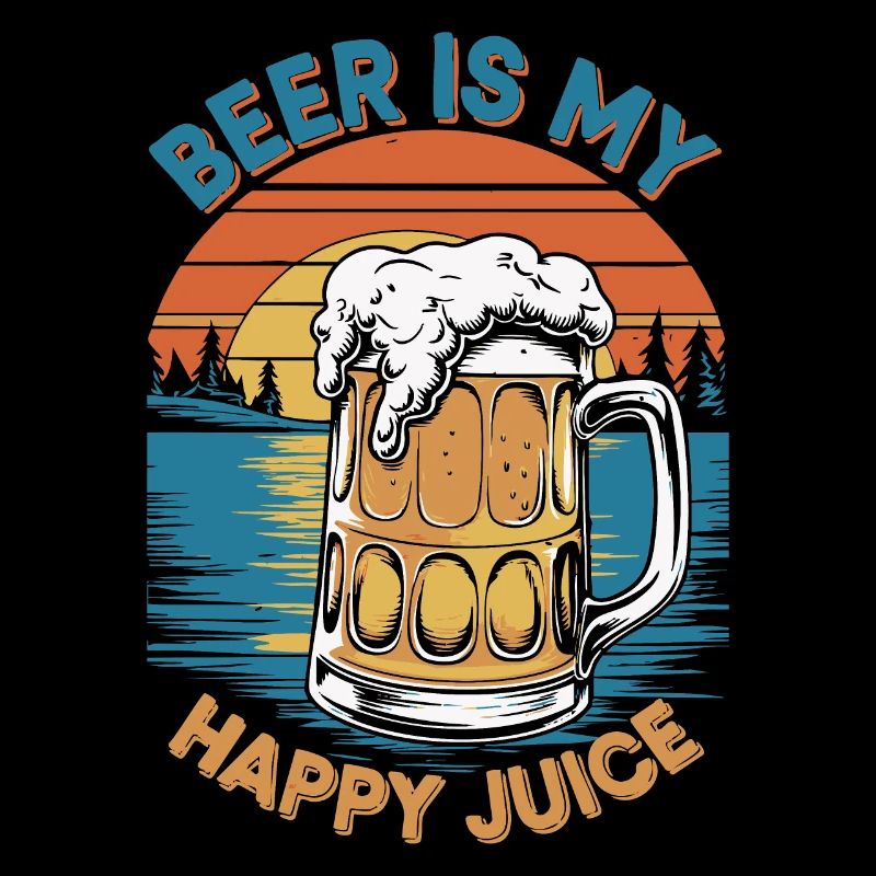 La bière est mon jus de bonheur