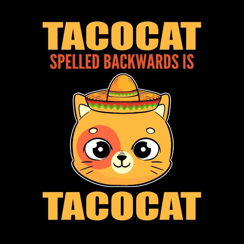 Tacocat Spelled Backwards Kitty Kitten