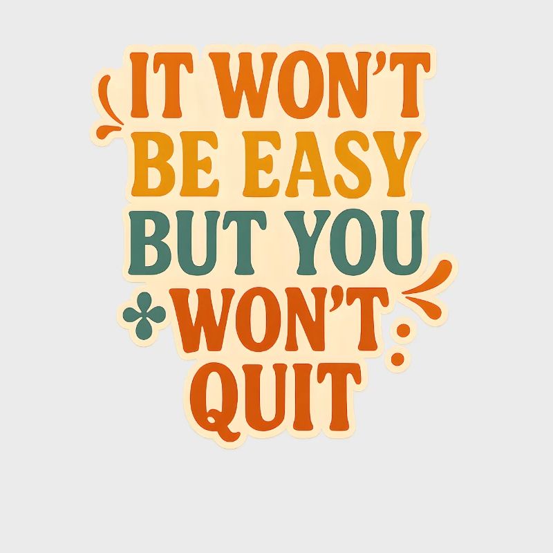 Conception typographique de motivation persistante