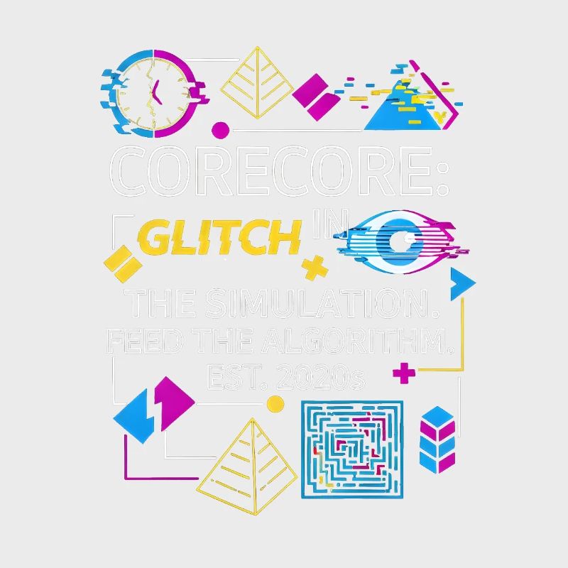 Corecore Glitch Simulation Algorithm Collage