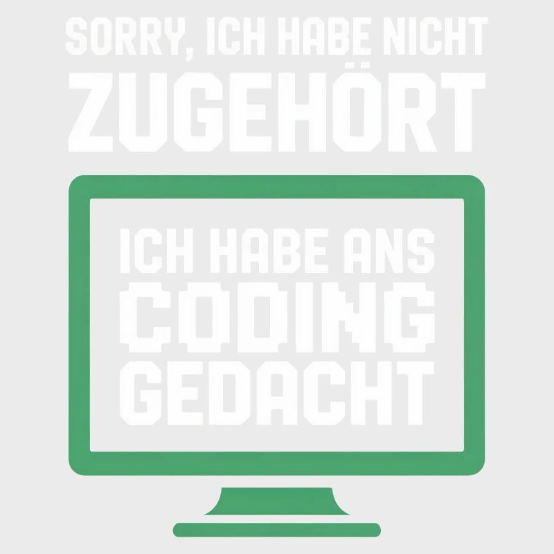 Coding Gedanke am Bildschirm