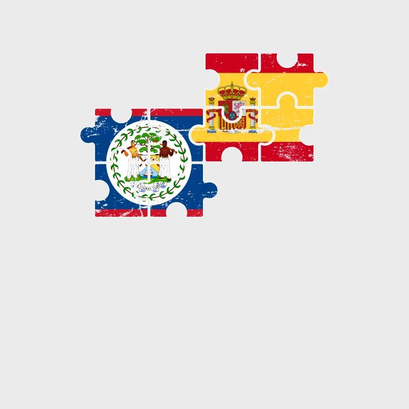 Belize Espagne Vintage Drapeau Belizer